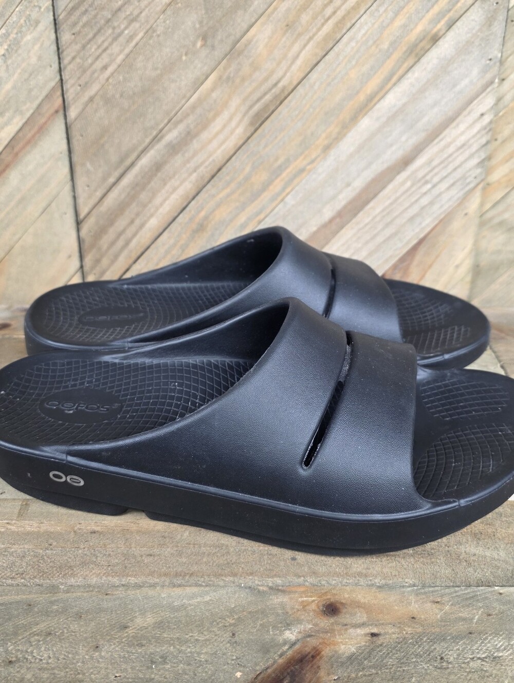 Oofos OOahh Recovery Slides Mens Comfort Sandals Size 11 Black Womens 13